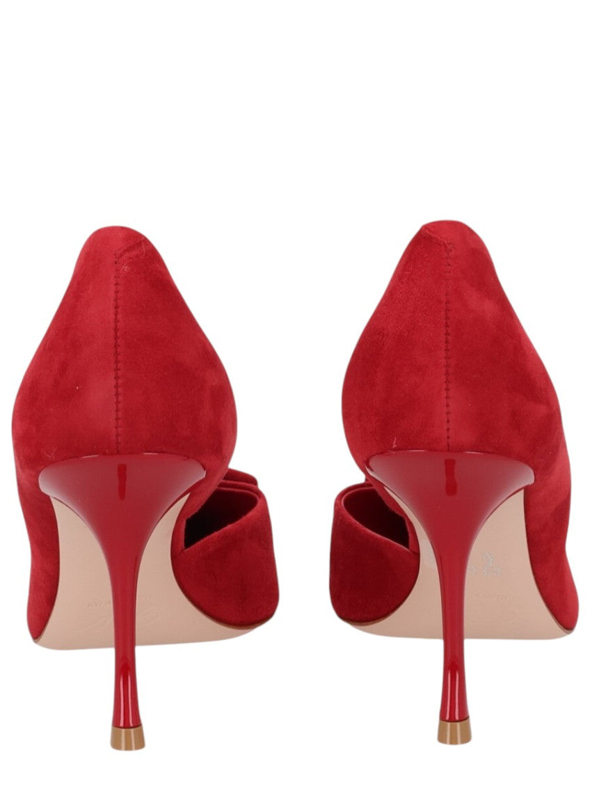 Red Suede Pumps 4
