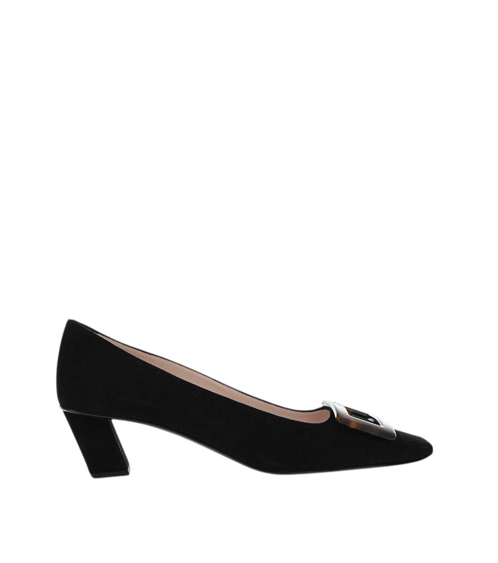 Black Slip On Pumps 1