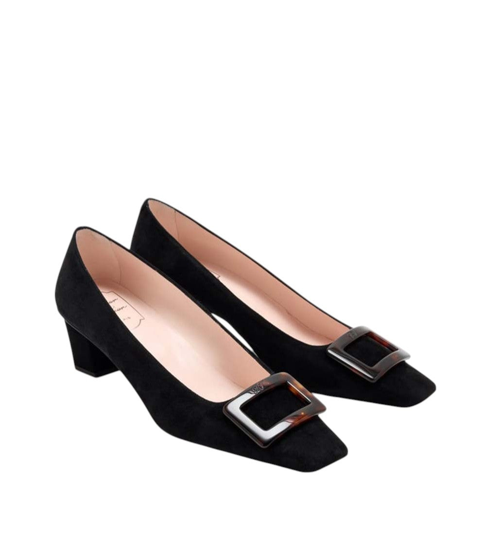 Black Slip On Pumps 2