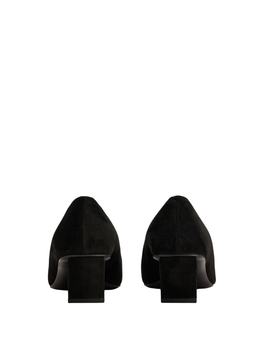 Black Slip On Pumps 4
