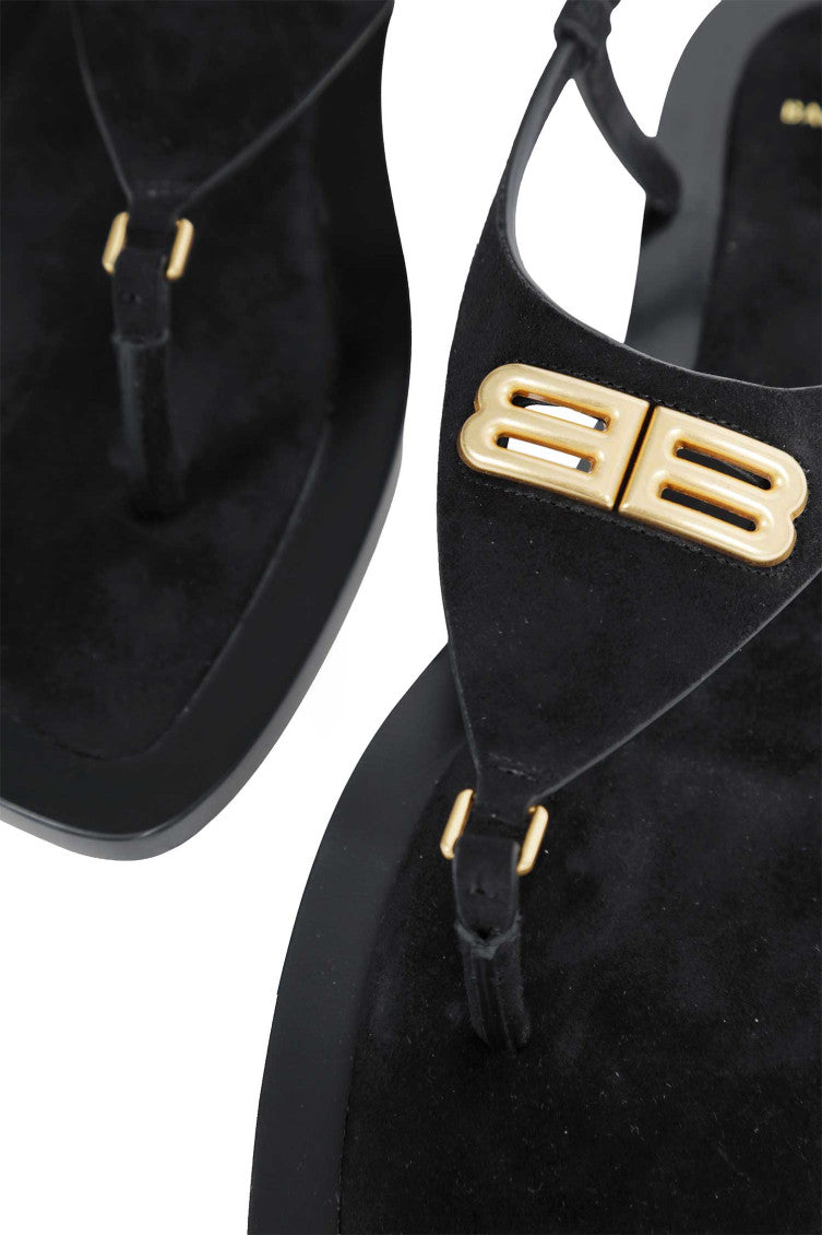 Black Logo  Sandals 5