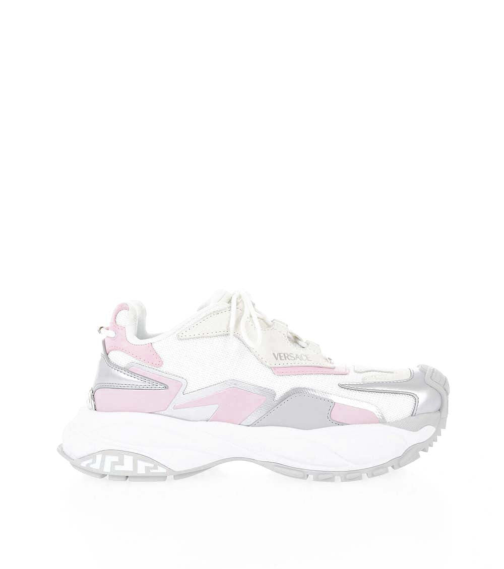 White Color Block Sneakers 1