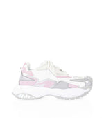 White Color Block Sneakers 1