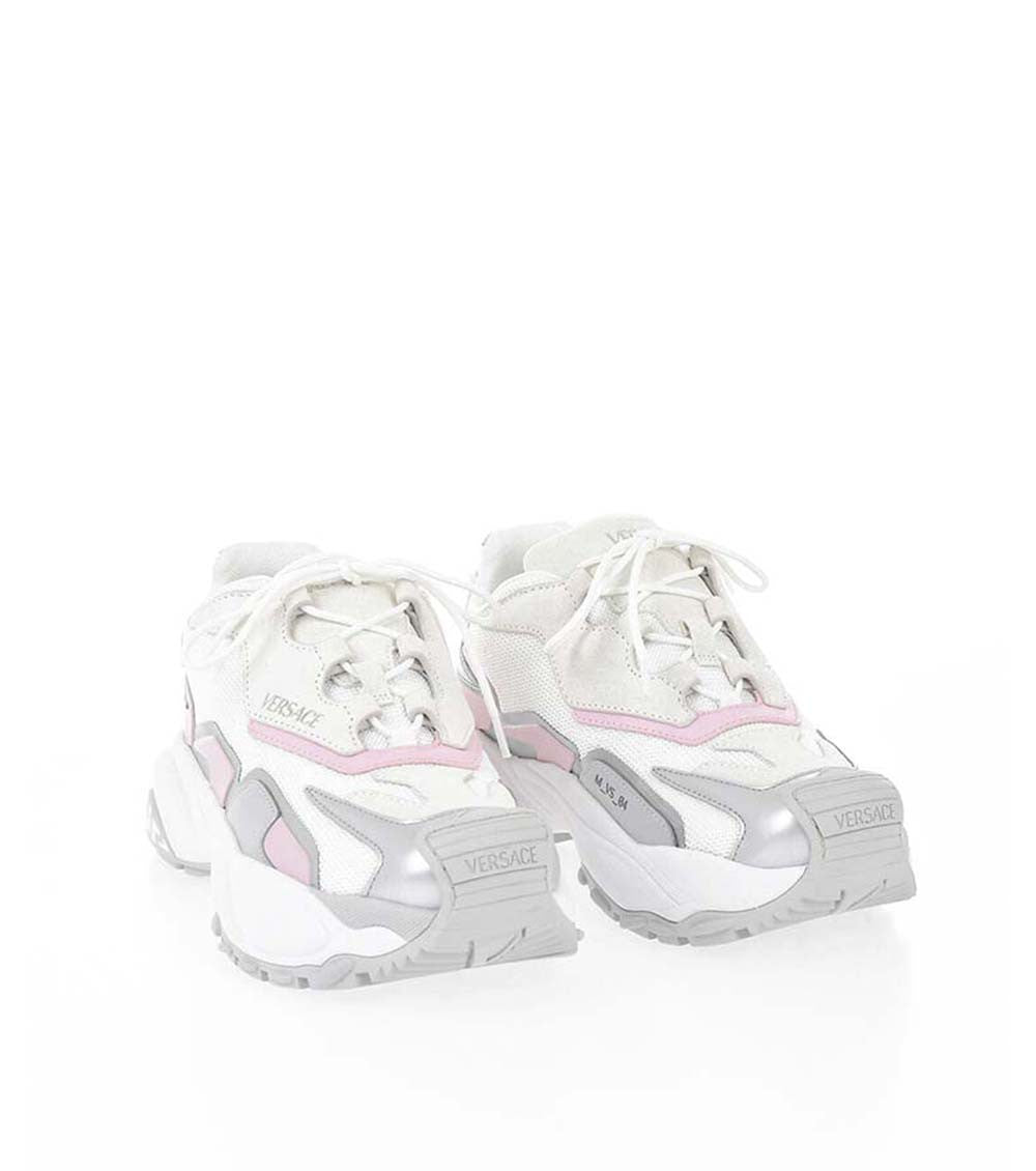 White Color Block Sneakers 2