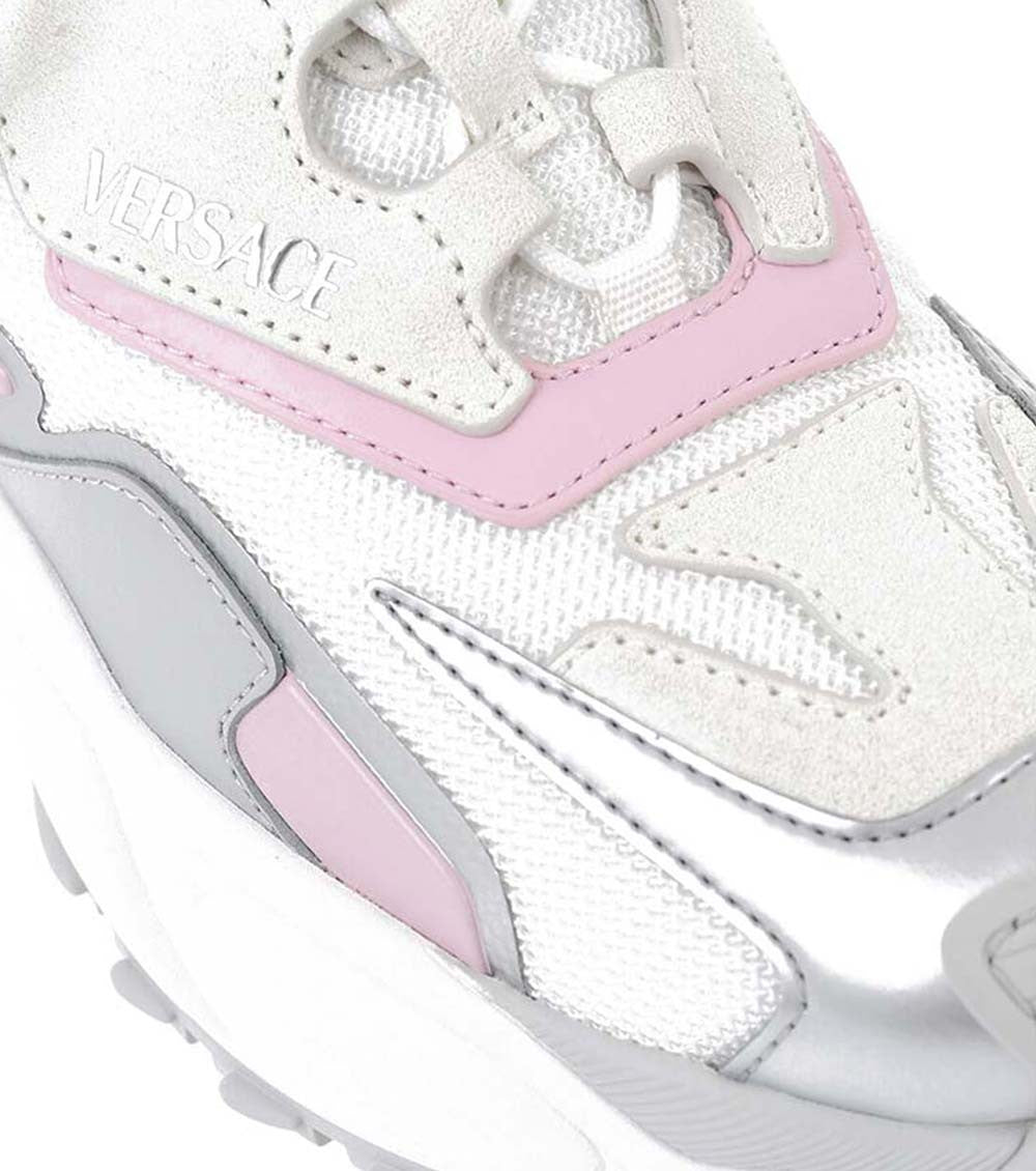 White Color Block Sneakers 4
