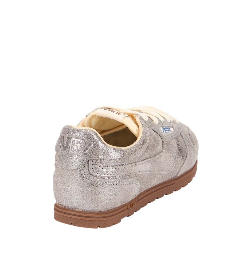Silver Logo Low Sneakers 3