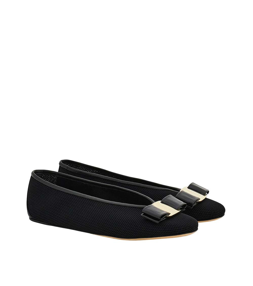 Black Mesh Ballet Flats 2