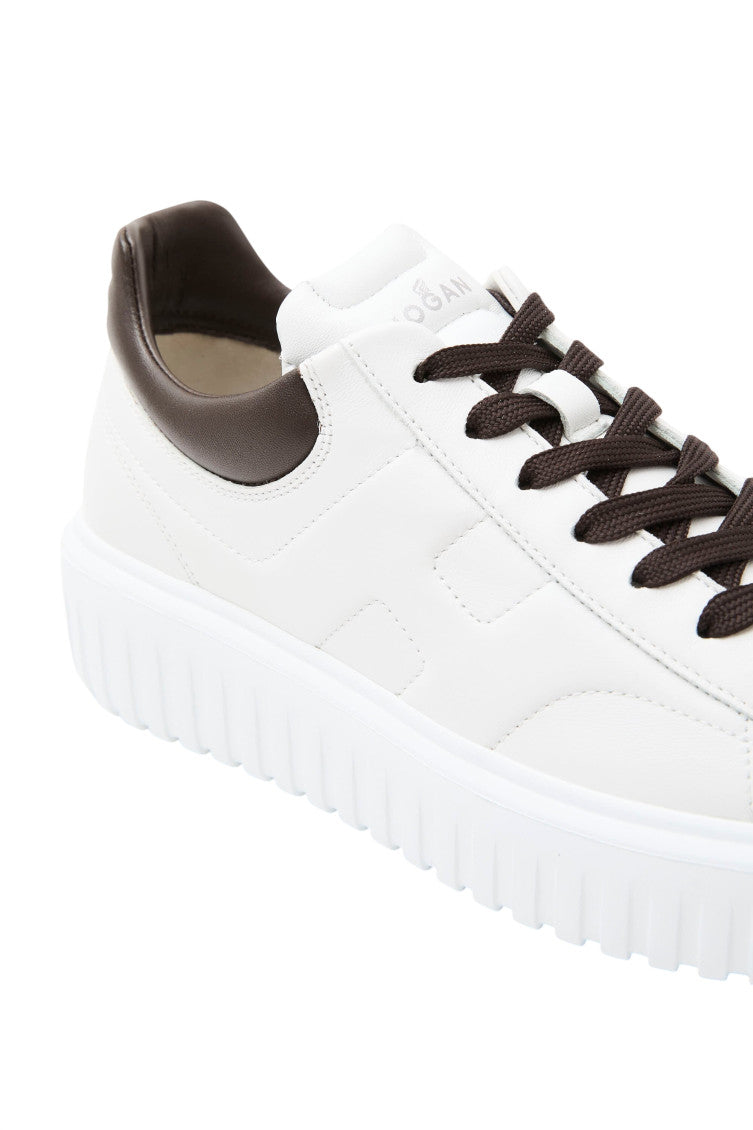 White H-Stripes Sneakers 5