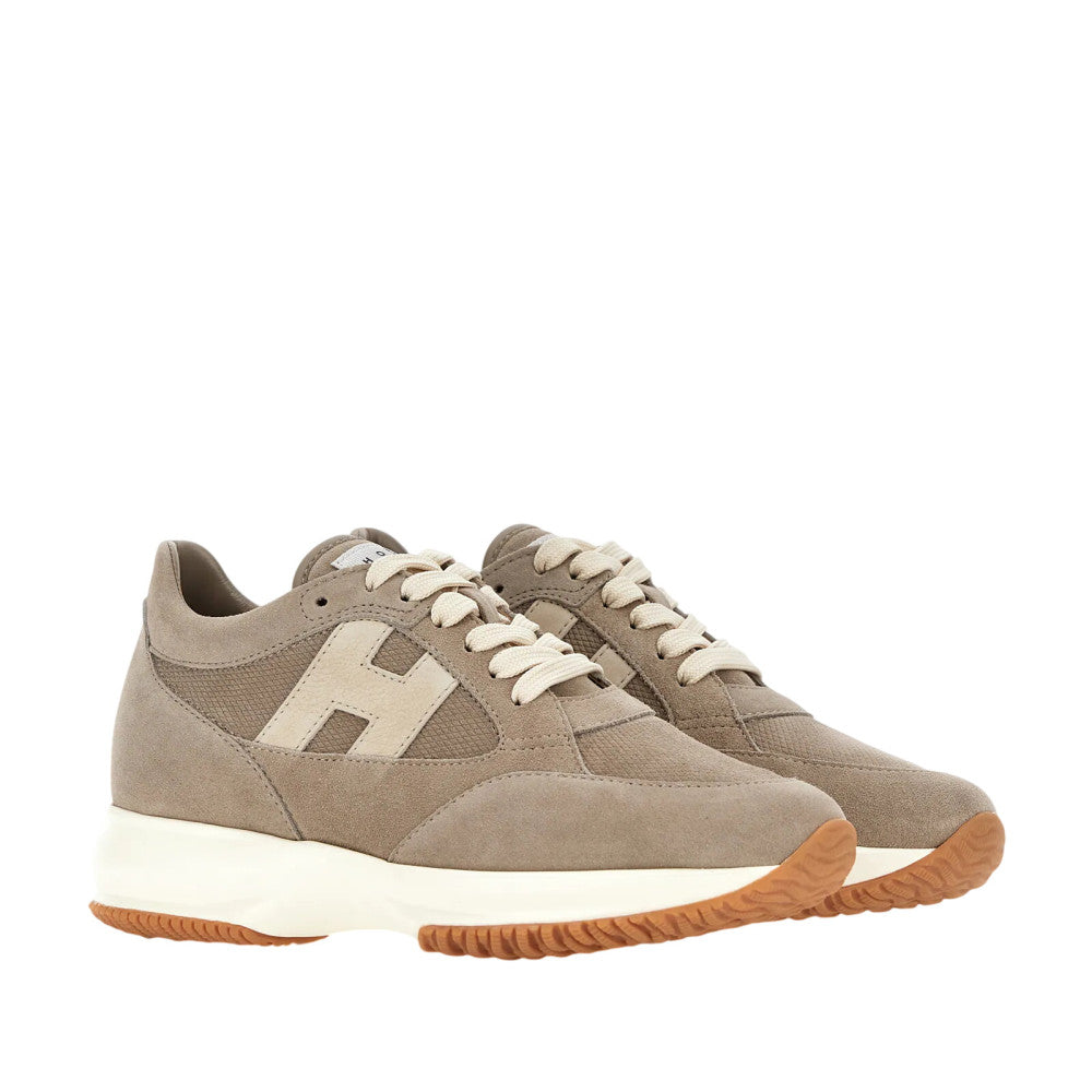 Beige H-Stripes Sneakers 2