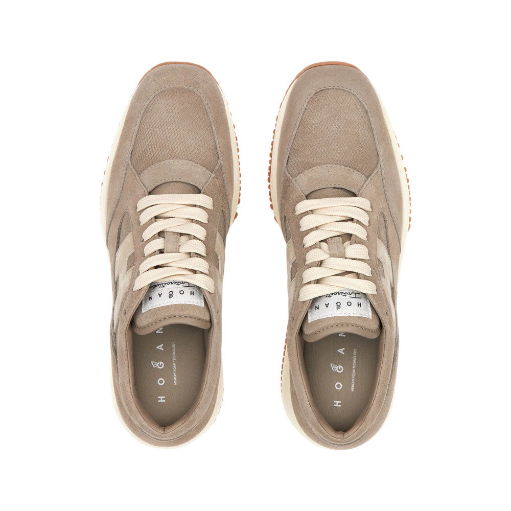 Beige H-Stripes Sneakers 3
