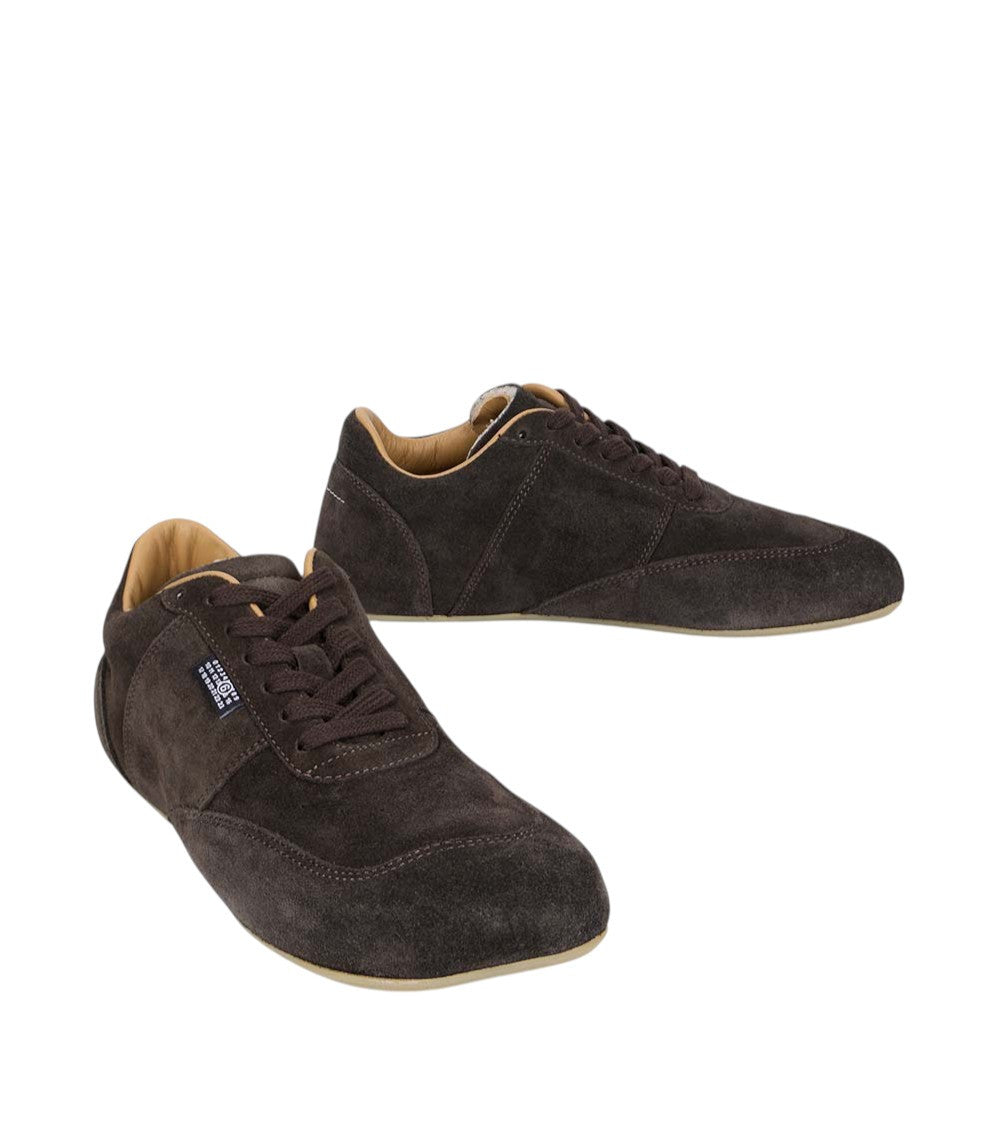 Dark Brown Lace Up Sneakers 3
