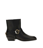 Black Leather Jane Boots 1