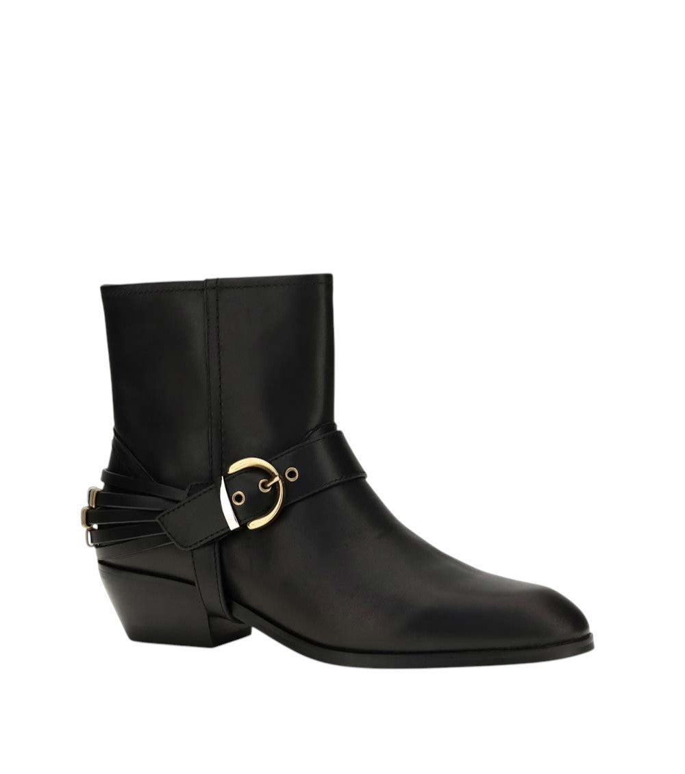 Black Leather Jane Boots 2