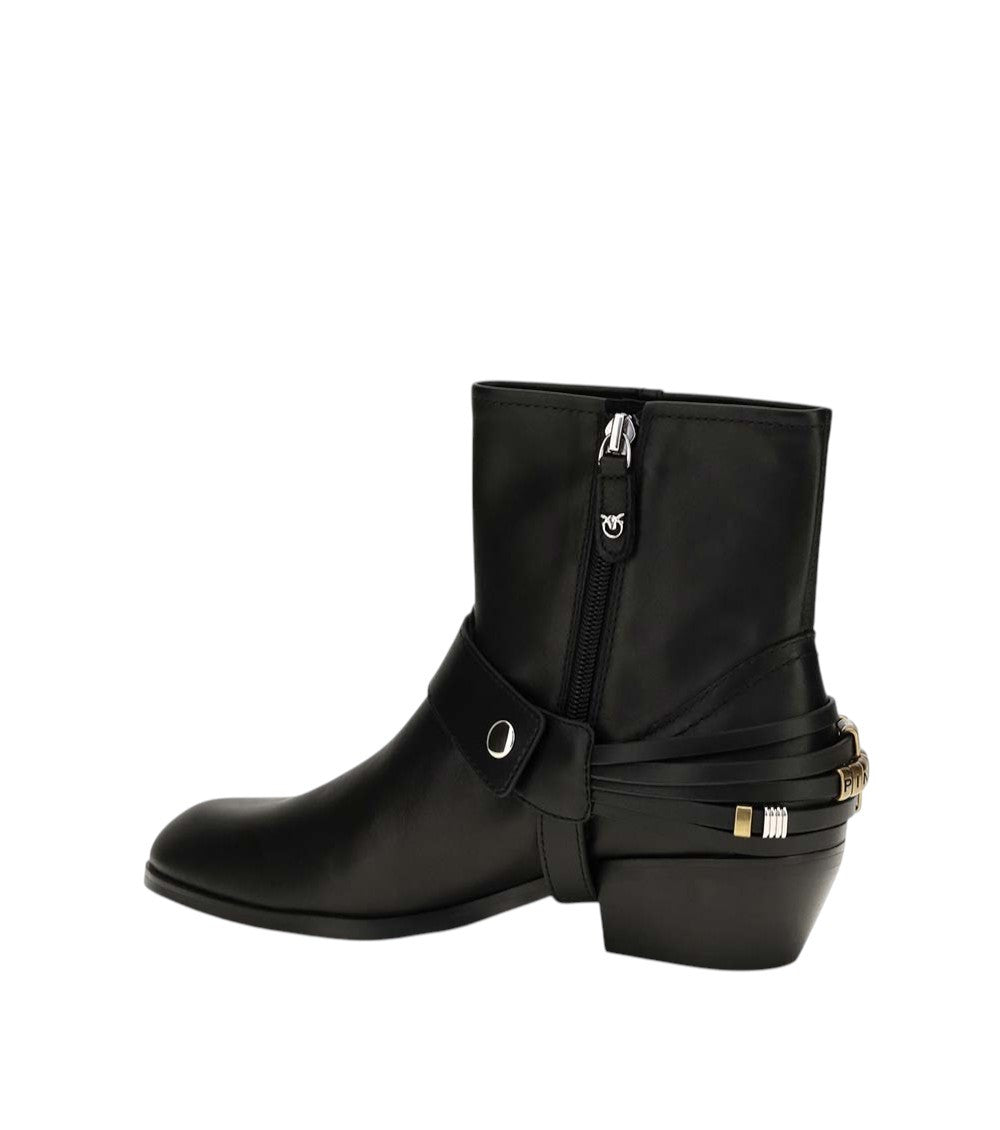 Black Leather Jane Boots 3