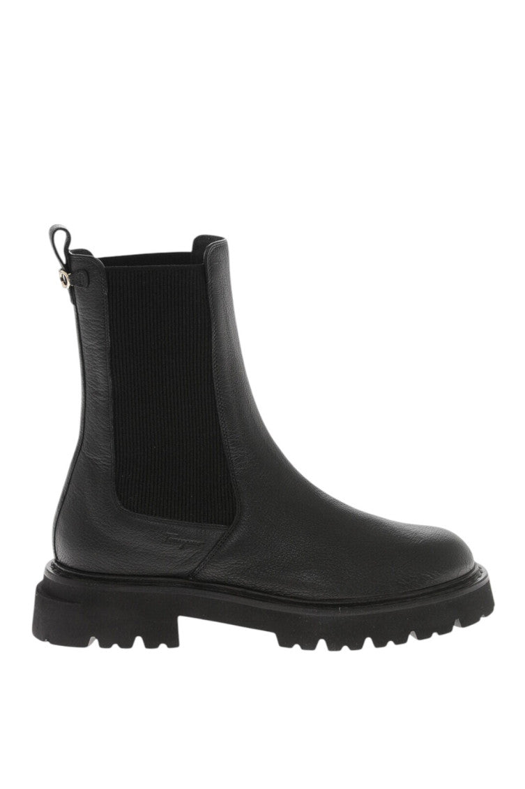 Black Textured Boots 1
