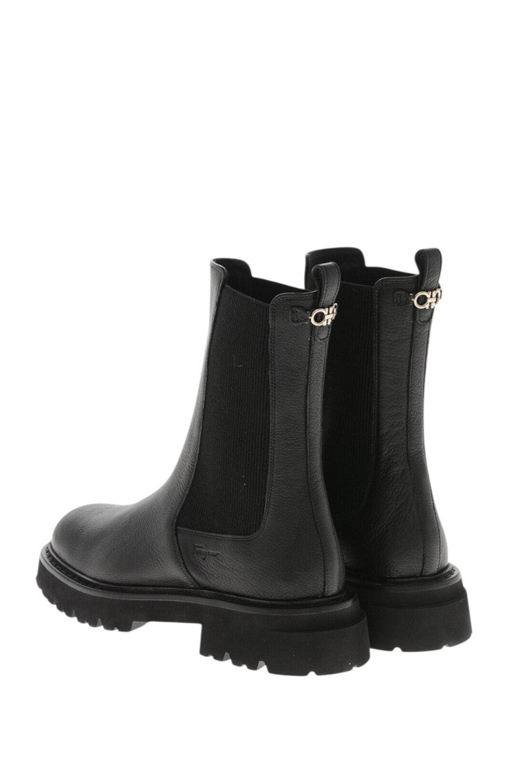 Black Textured Boots 2