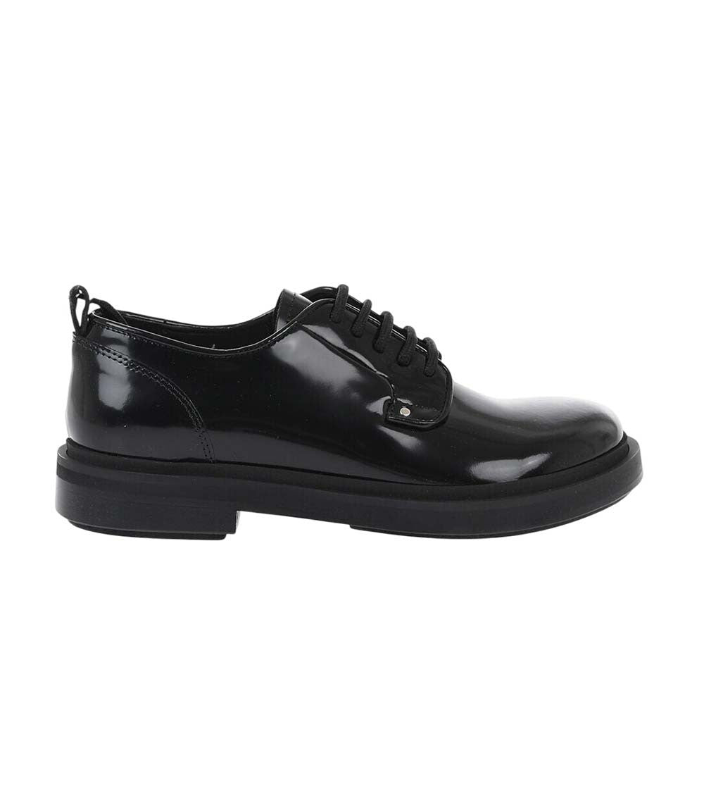 Black Brushed Lace Ups Shoes 1