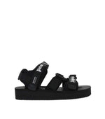 Black Logo Sandals 1