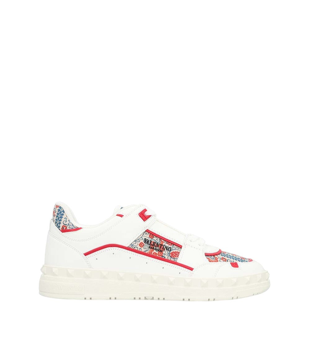 White Printed Re-Edition Sneakers 1