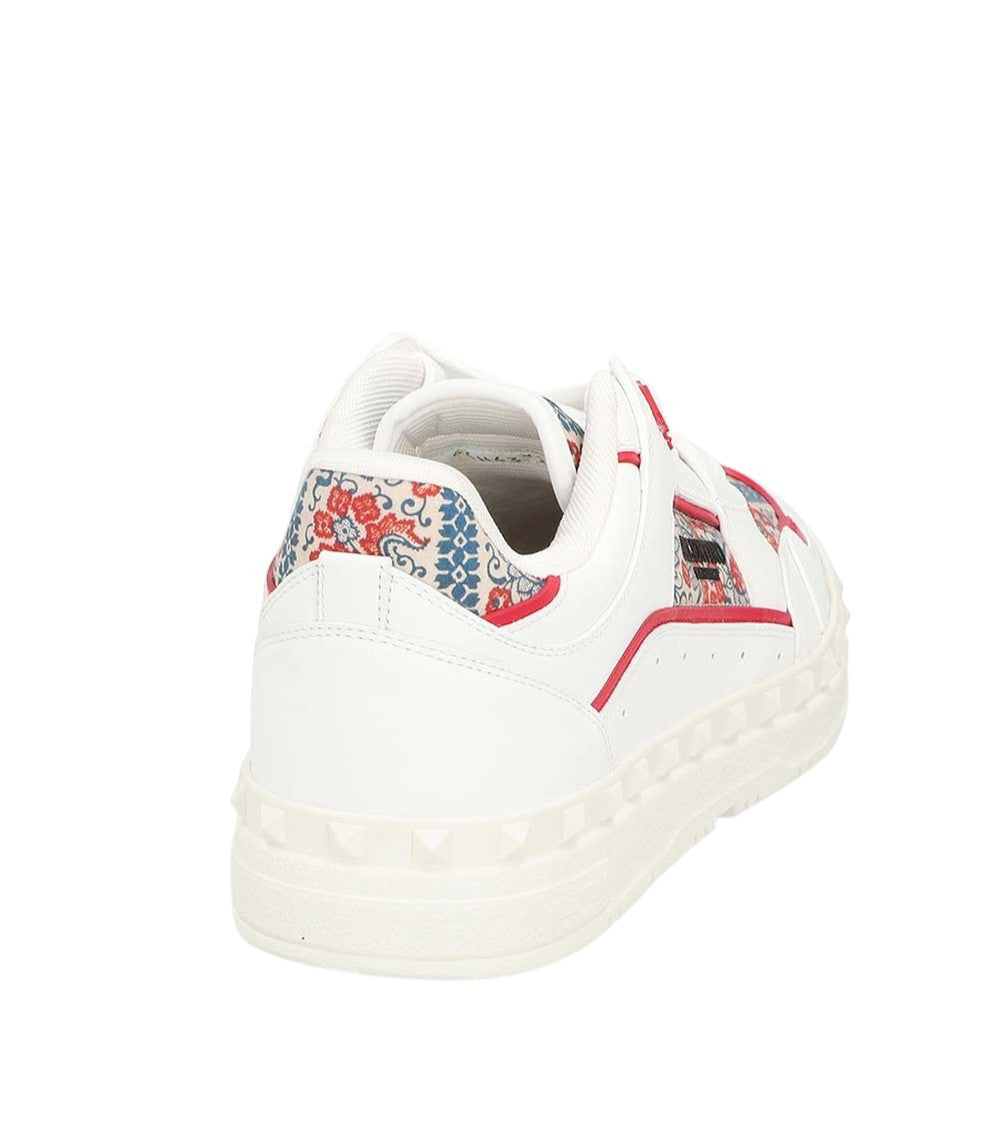 White Printed Re-Edition Sneakers 3