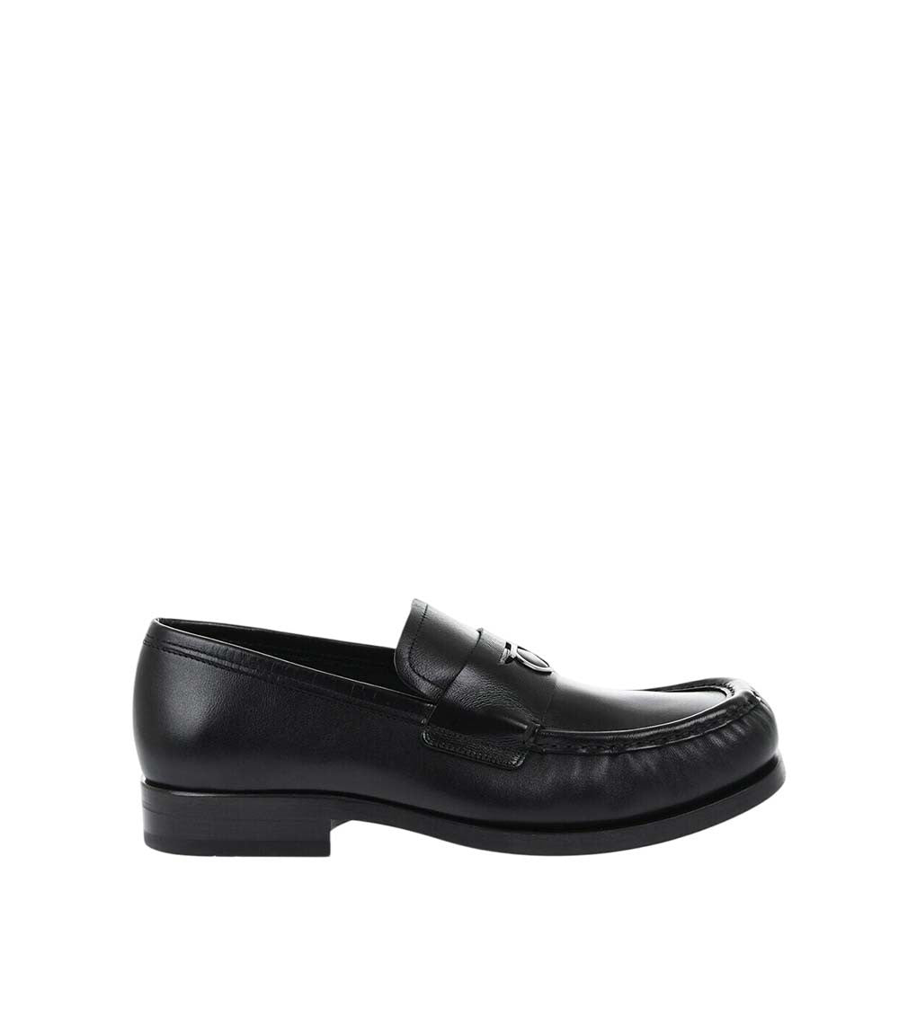 Black Slip On Loafers 1