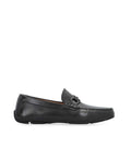 Black Leather Byte Loafers 1