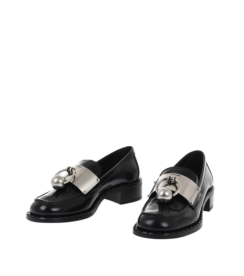 Black Piercing Loafers 2