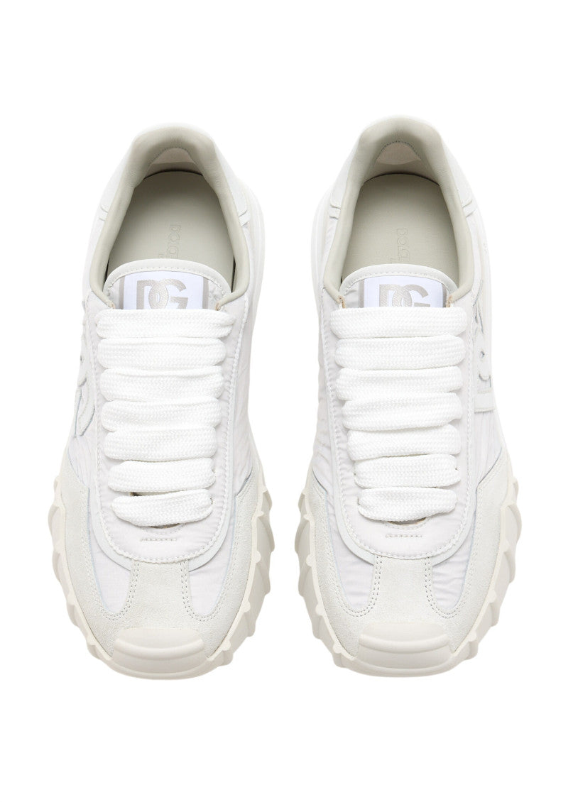 White Logo Low-Top Sneakers 3