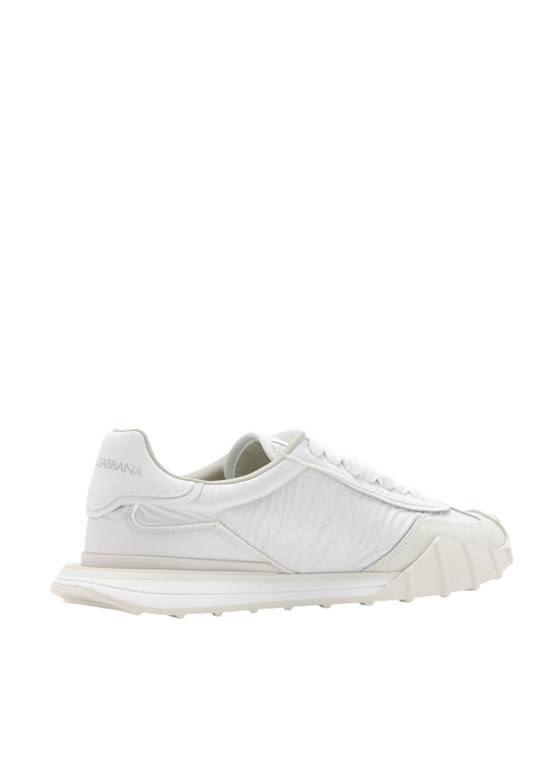 White Logo Low-Top Sneakers 4