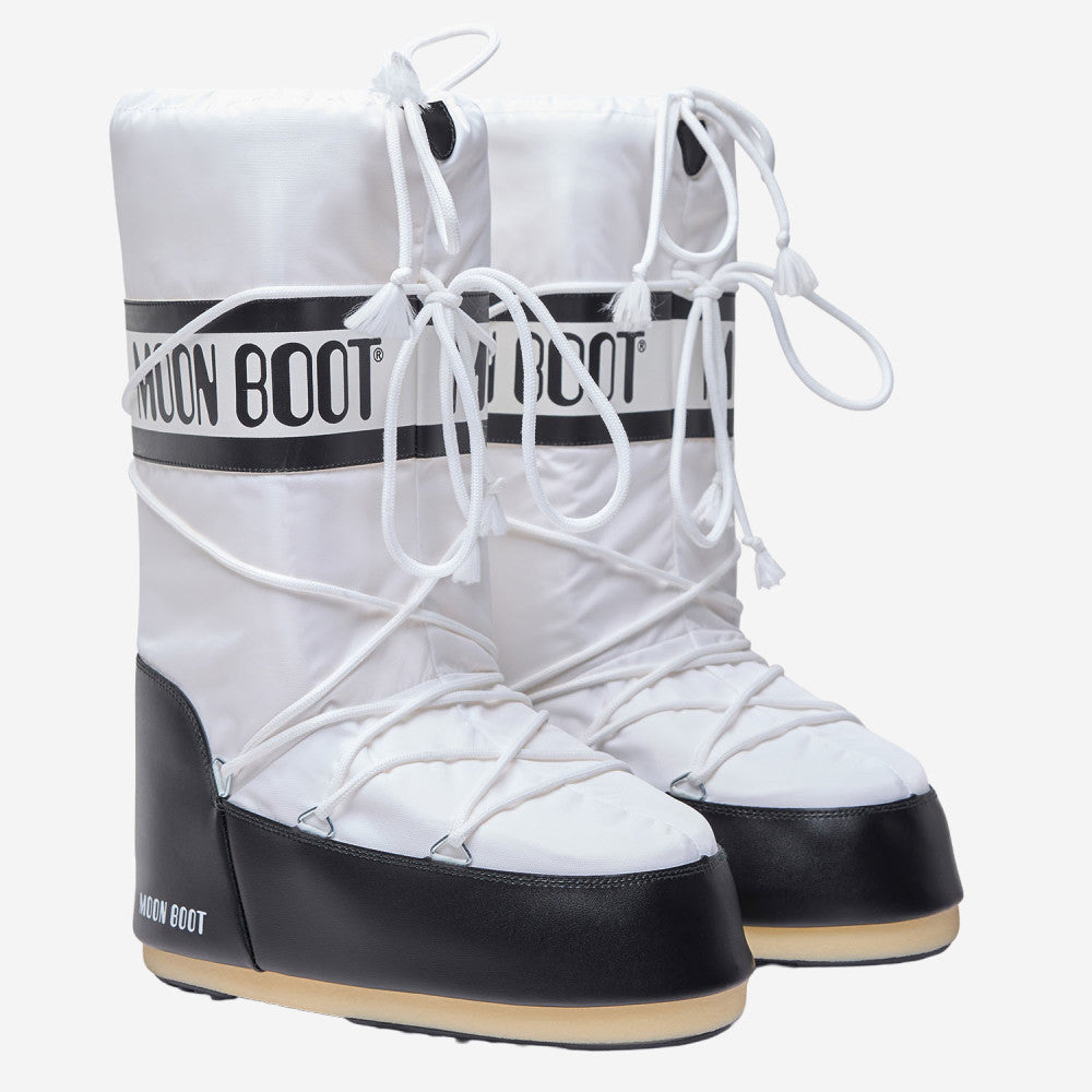 White Logo Boots 2