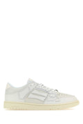 White Leather Skel Sneakers 1