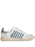 White Distressed Low Top Sneakers 1
