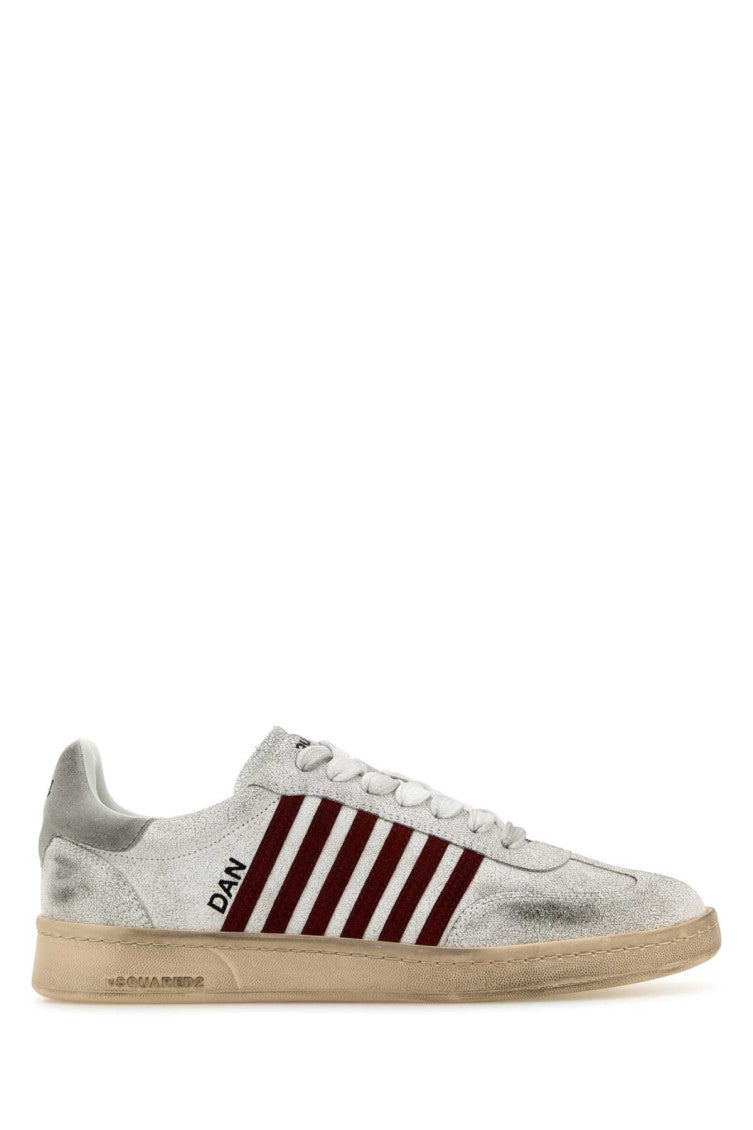 White Leather Boxer Sneakers 1