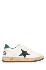 Kids Green Lace Up Sneakers 1
