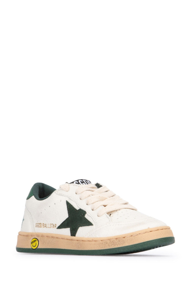 Kids Green Lace Up Sneakers 2