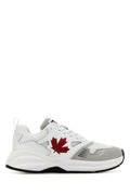 White Two-tone Dash Sneakers 1