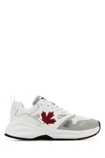 White Two-tone Dash Sneakers 1
