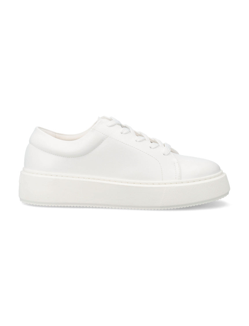 White Low Top Sneakers 1