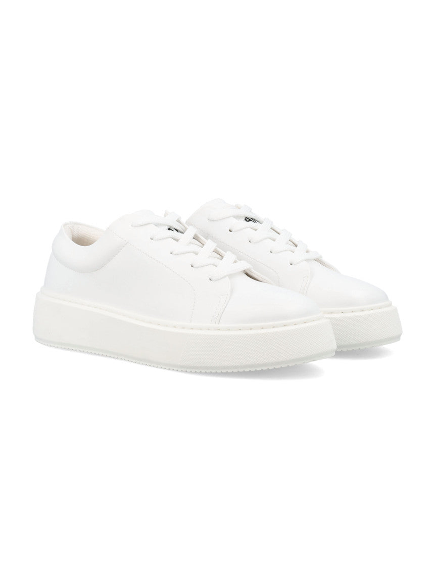 White Low Top Sneakers 2