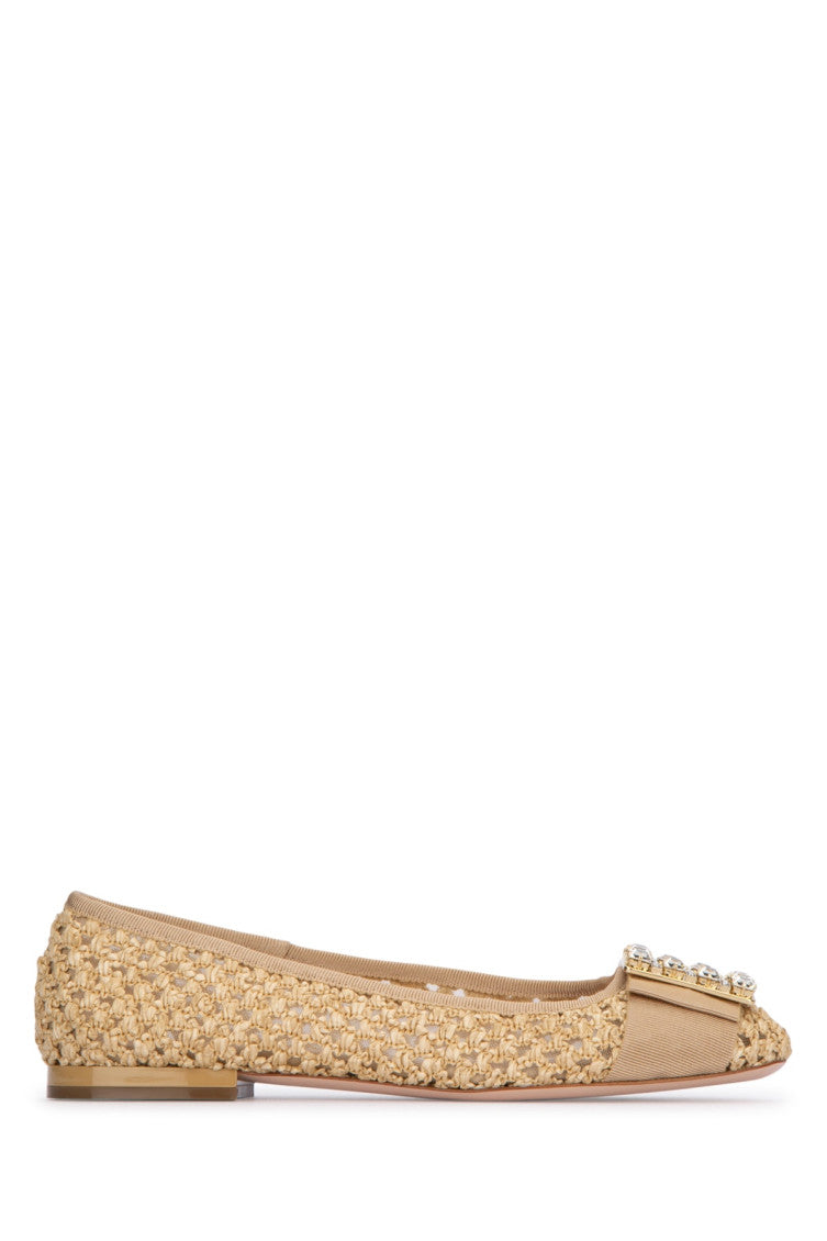 Beige Slip On Ballet Flats 1