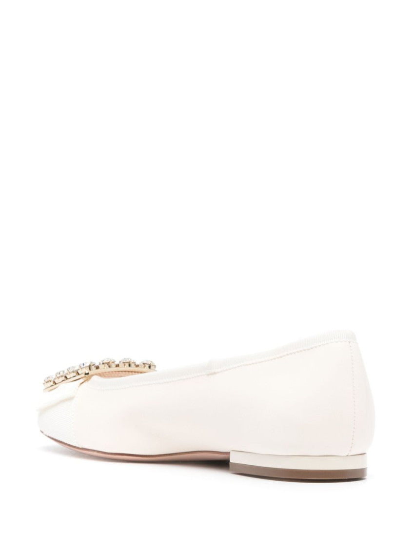 White Leather Ballet Flats 4