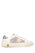 Kids White Leather Sneakers 1