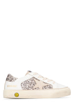 Kids White Leather Sneakers 1