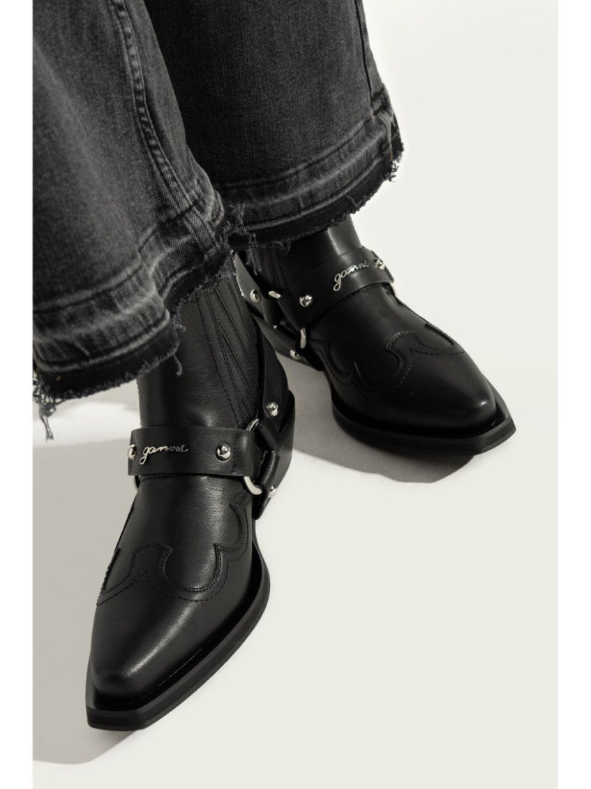 Black Leather Chelsea Boots 5