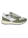 Green Logo Lace Up Sneakers 1