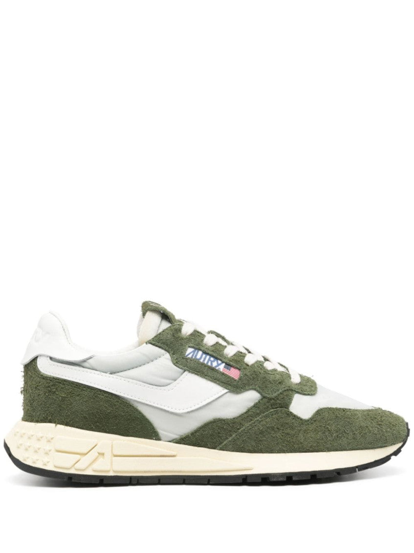 Green Logo Lace Up Sneakers 2