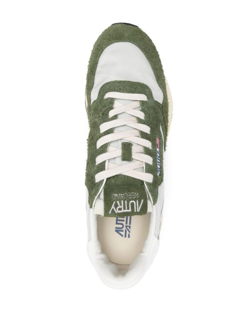Green Logo Lace Up Sneakers 4