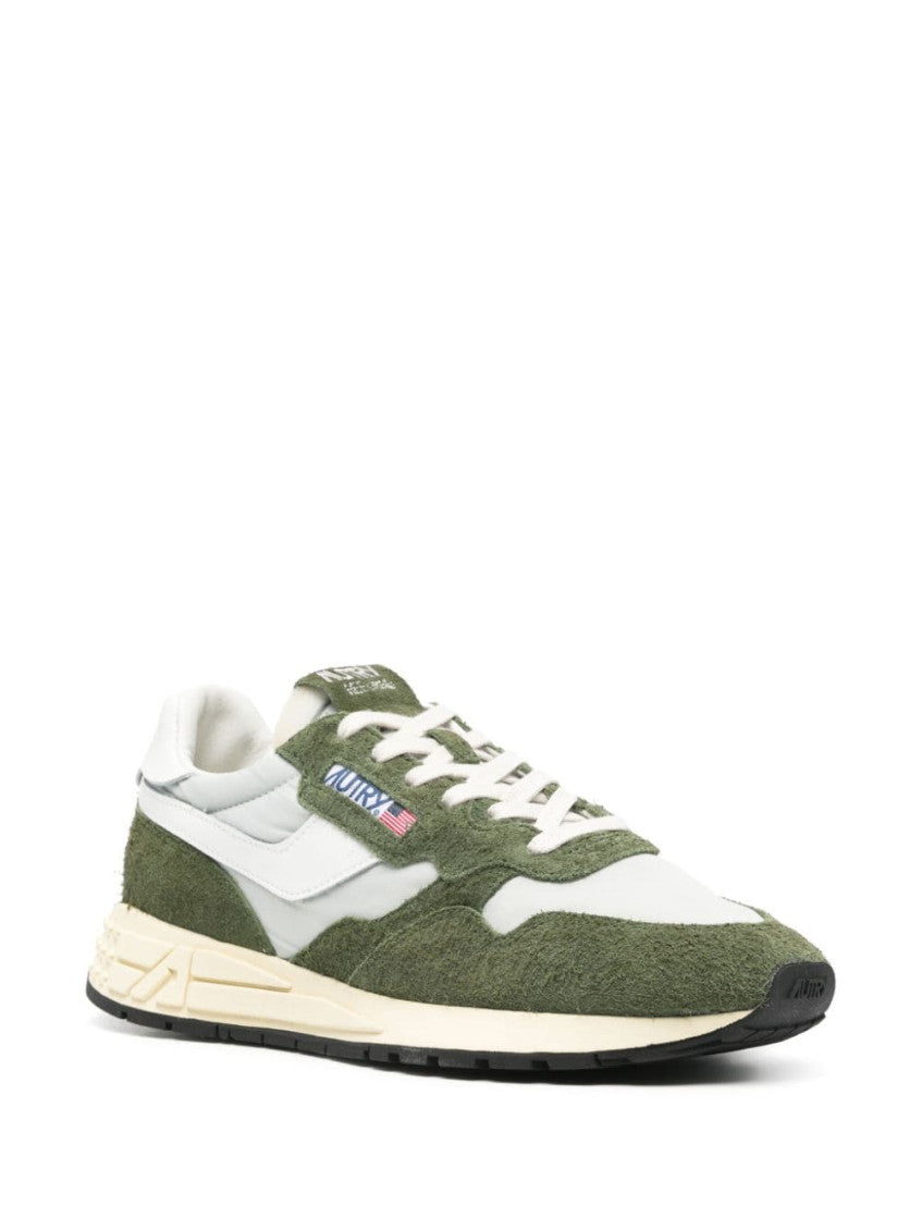 Green Logo Lace Up Sneakers 6