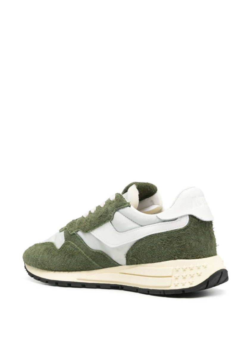 Green Logo Lace Up Sneakers 7