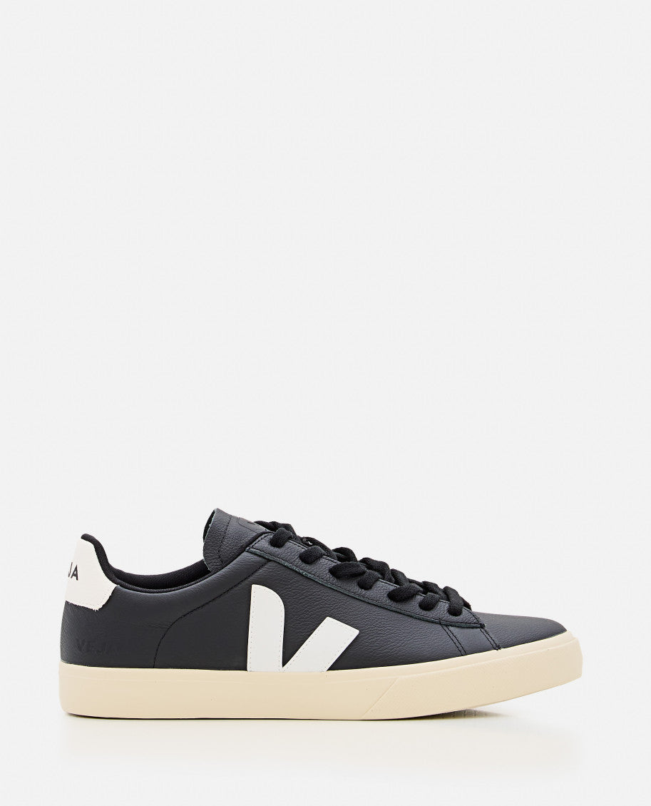 Black Campo Leather Sneakers 1
